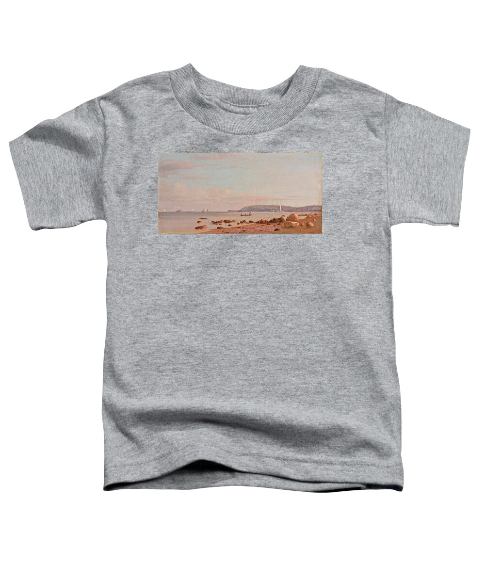 Along The New England Coast By Francis Augustus Silva Toddler T-Shirt featuring the painting Along The New England Coast by Francis Augustus Silva