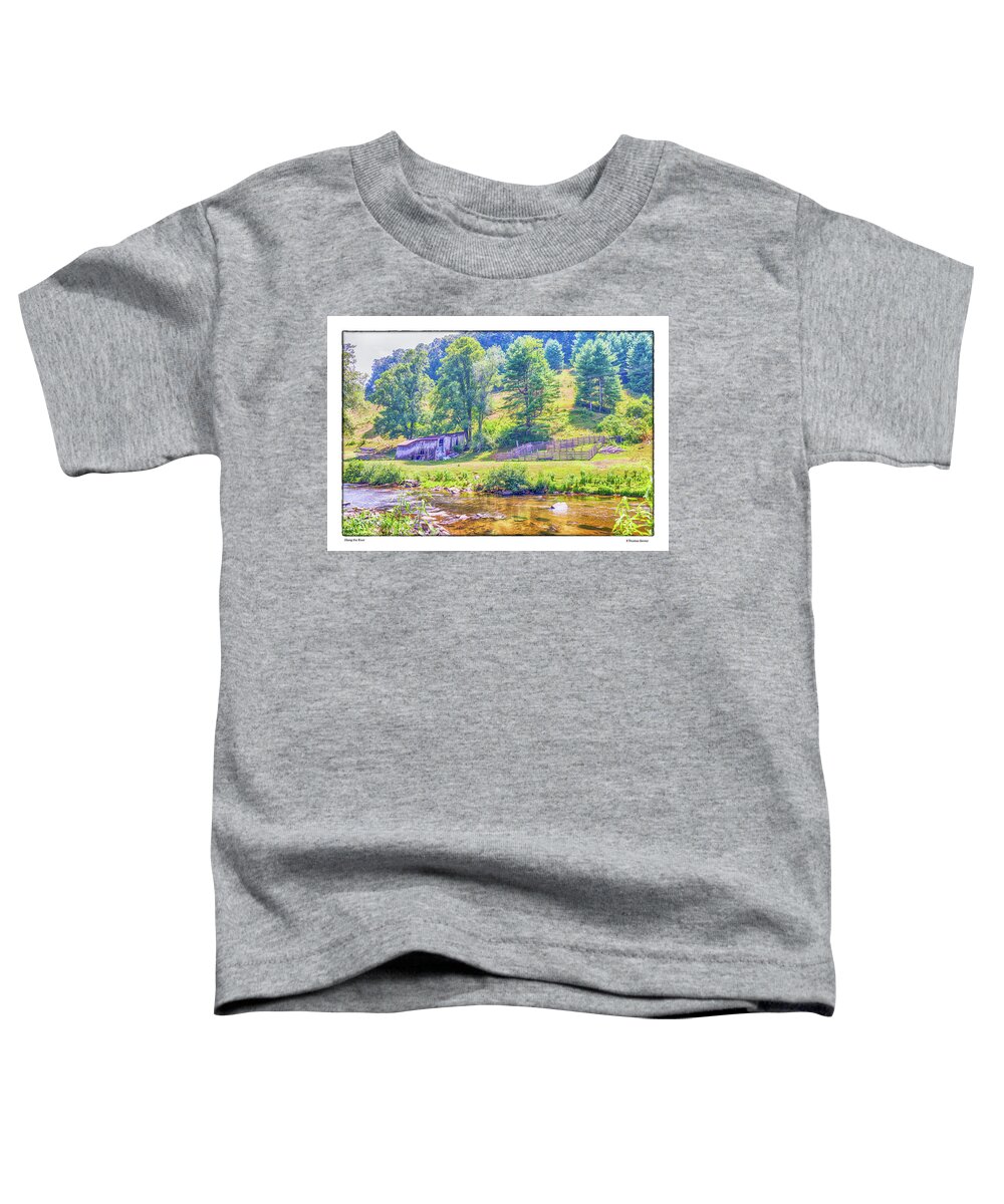 North Carolina Toddler T-Shirt featuring the photograph Along the River by R Thomas Berner