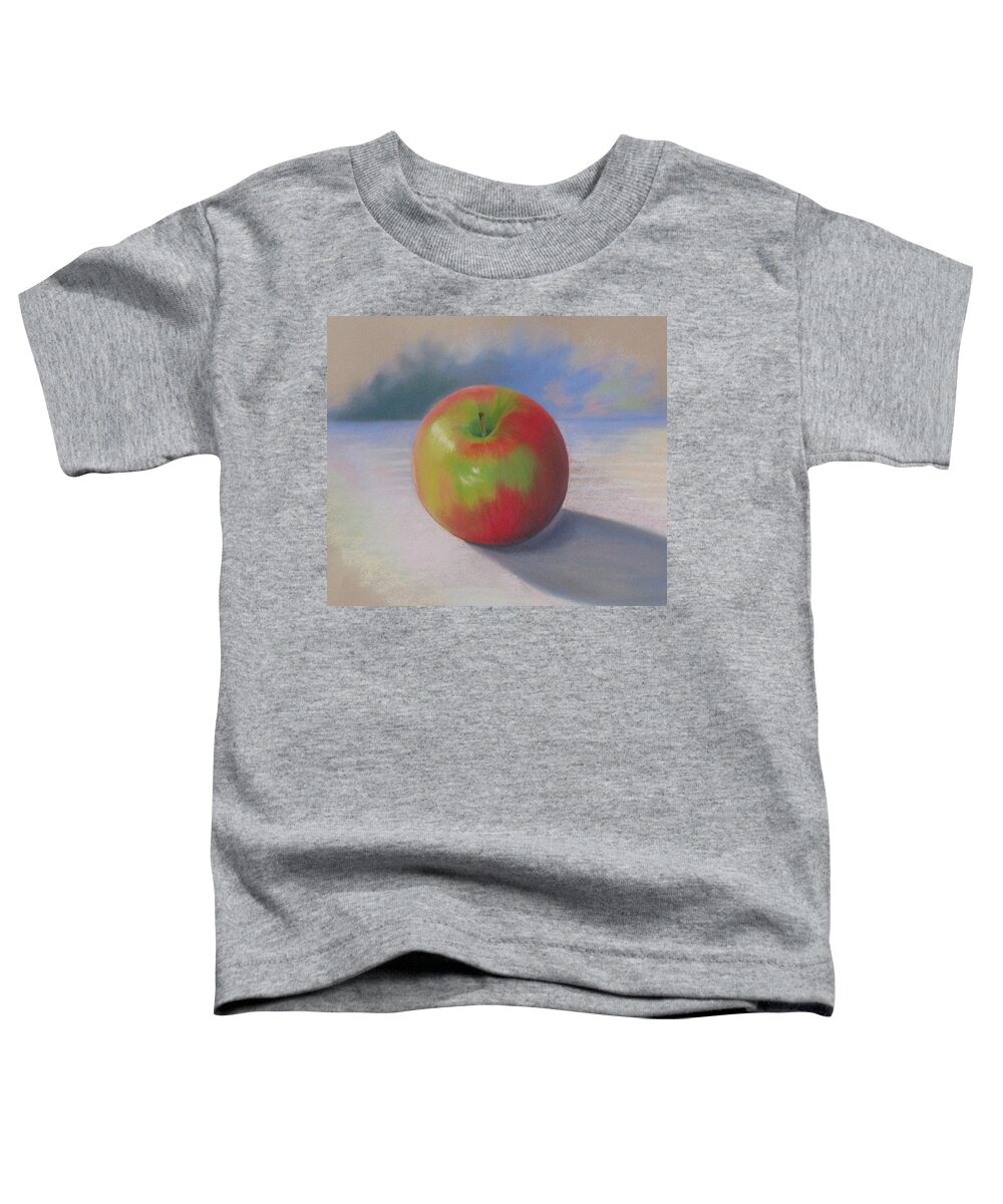Apple Toddler T-Shirt featuring the painting An Apple A Day Still Life Painting by Shirley Galbrecht