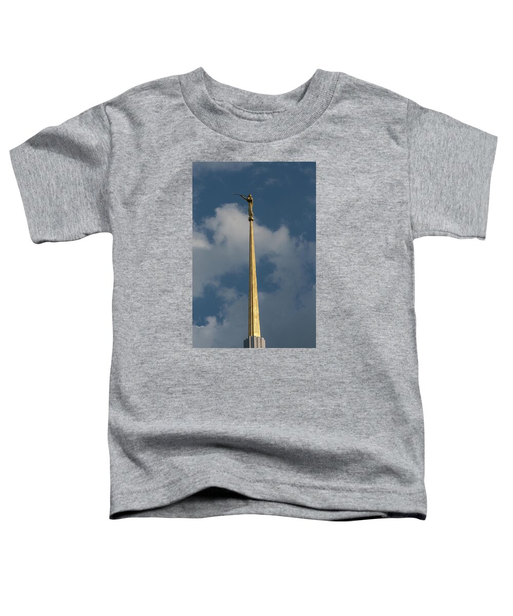 Architecture Toddler T-Shirt featuring the photograph Angel Gabriel in the sky by Brian Green