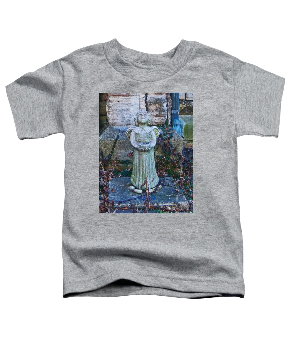 Angel Toddler T-Shirt featuring the photograph Angel Keokuk Church by George D Gordon III