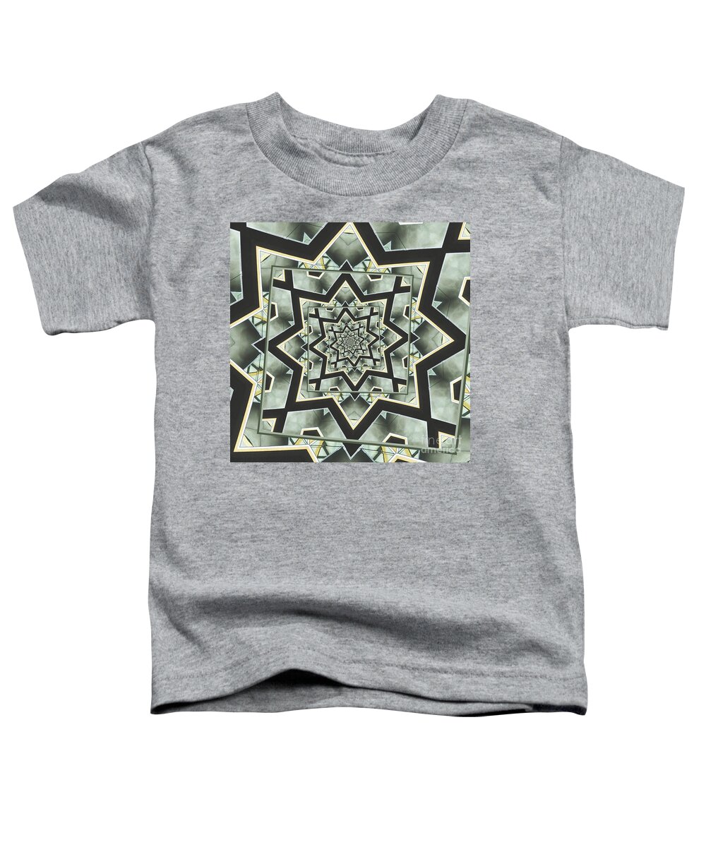 Droste Effect Toddler T-Shirt featuring the digital art Angles Around And Again by Phil Perkins