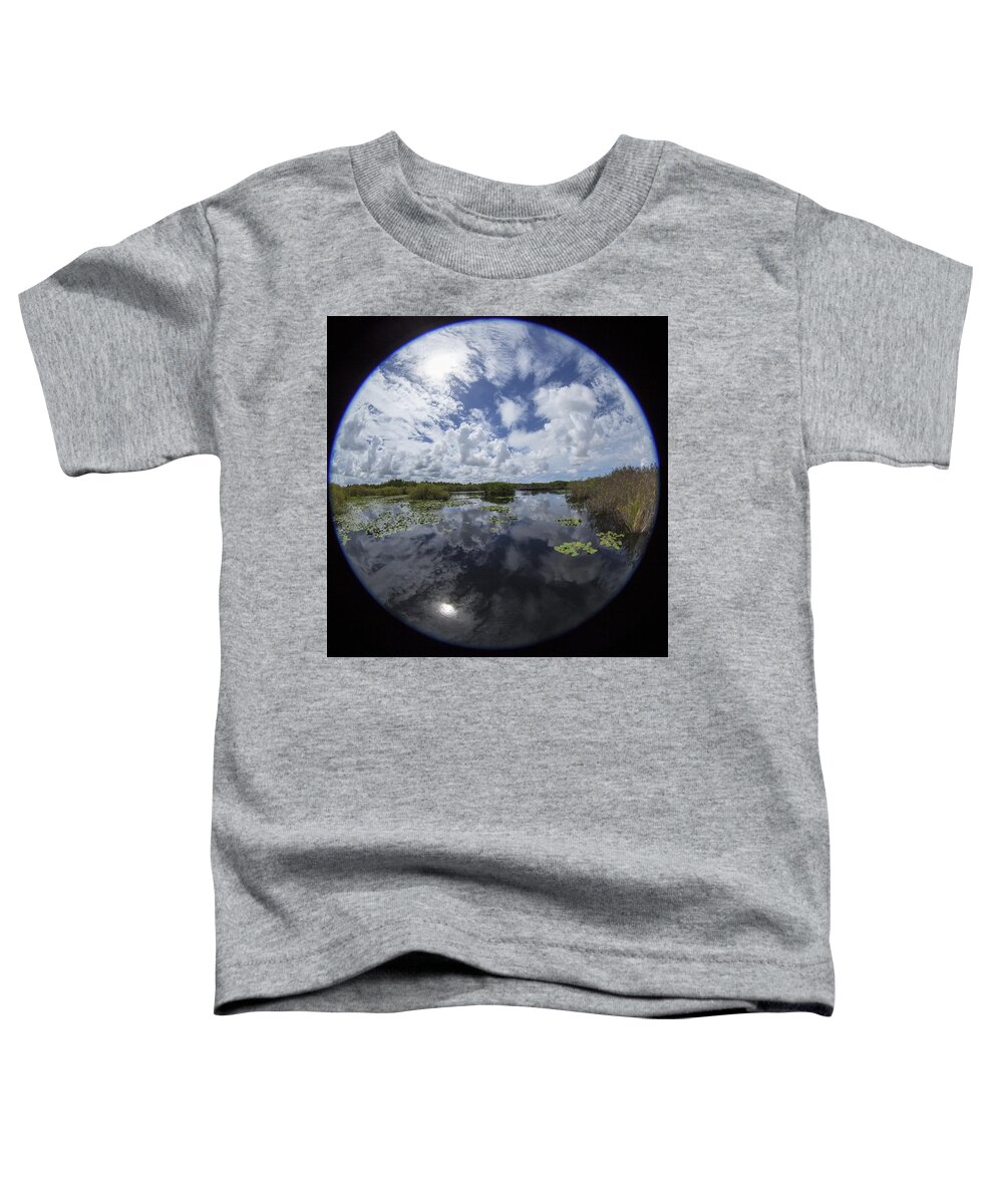 Fisheye Toddler T-Shirt featuring the photograph Anhinga Trail 86 by Michael Fryd