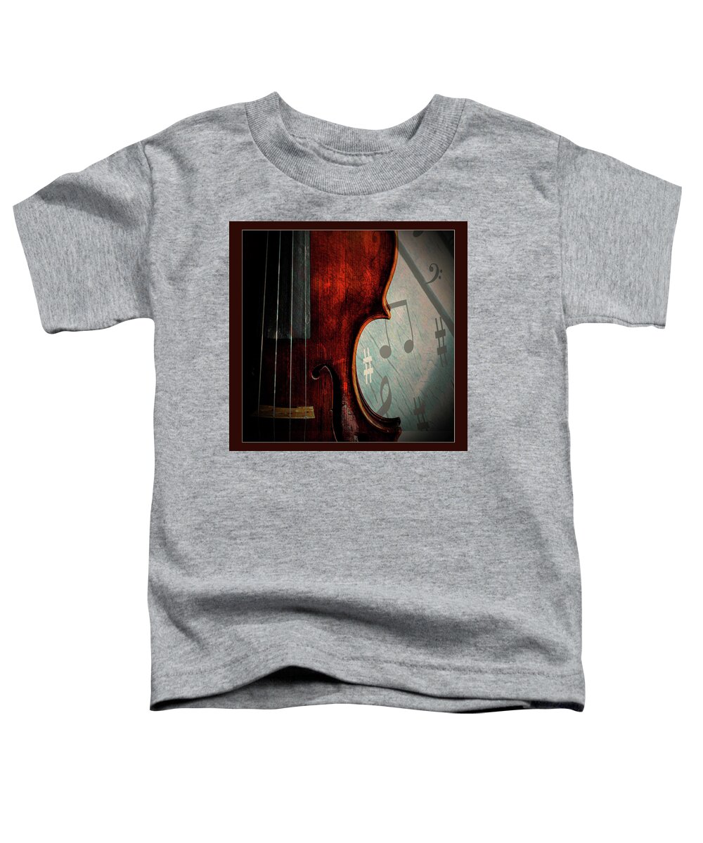 Violin Toddler T-Shirt featuring the photograph Antique Violin 1732.25 by M K Miller