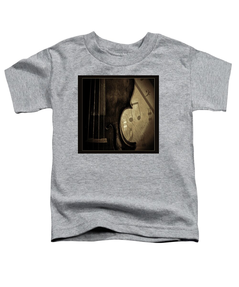 Violin Toddler T-Shirt featuring the photograph Antique Violin 1732.36 by M K Miller