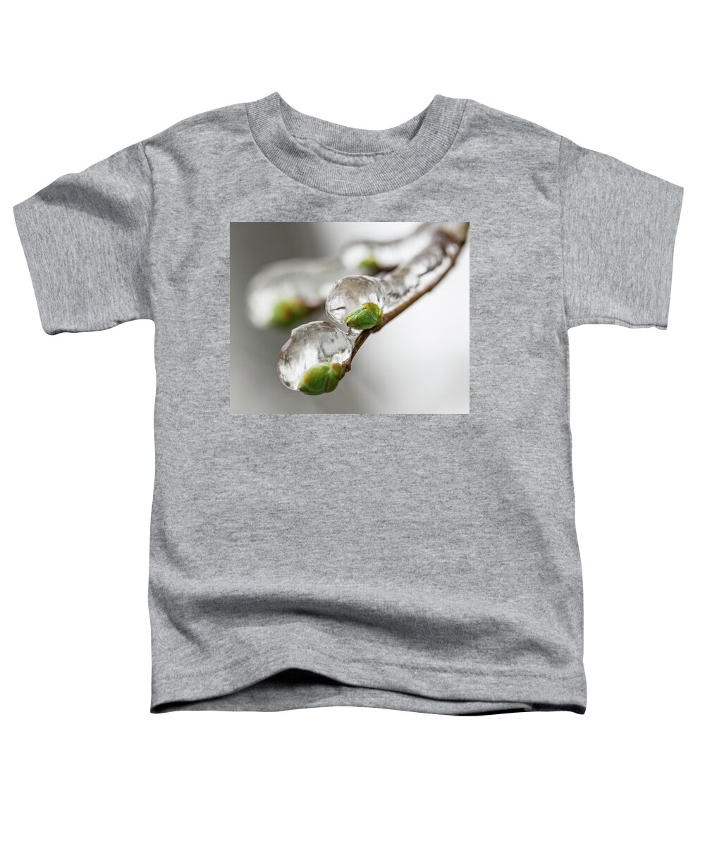 Awakening Toddler T-Shirt featuring the photograph April Ice Storm 5 by Jakub Sisak