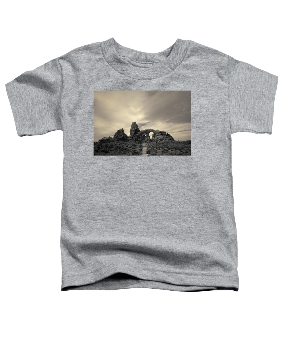 Arches Toddler T-Shirt featuring the photograph Arches NP X Toned by David Gordon