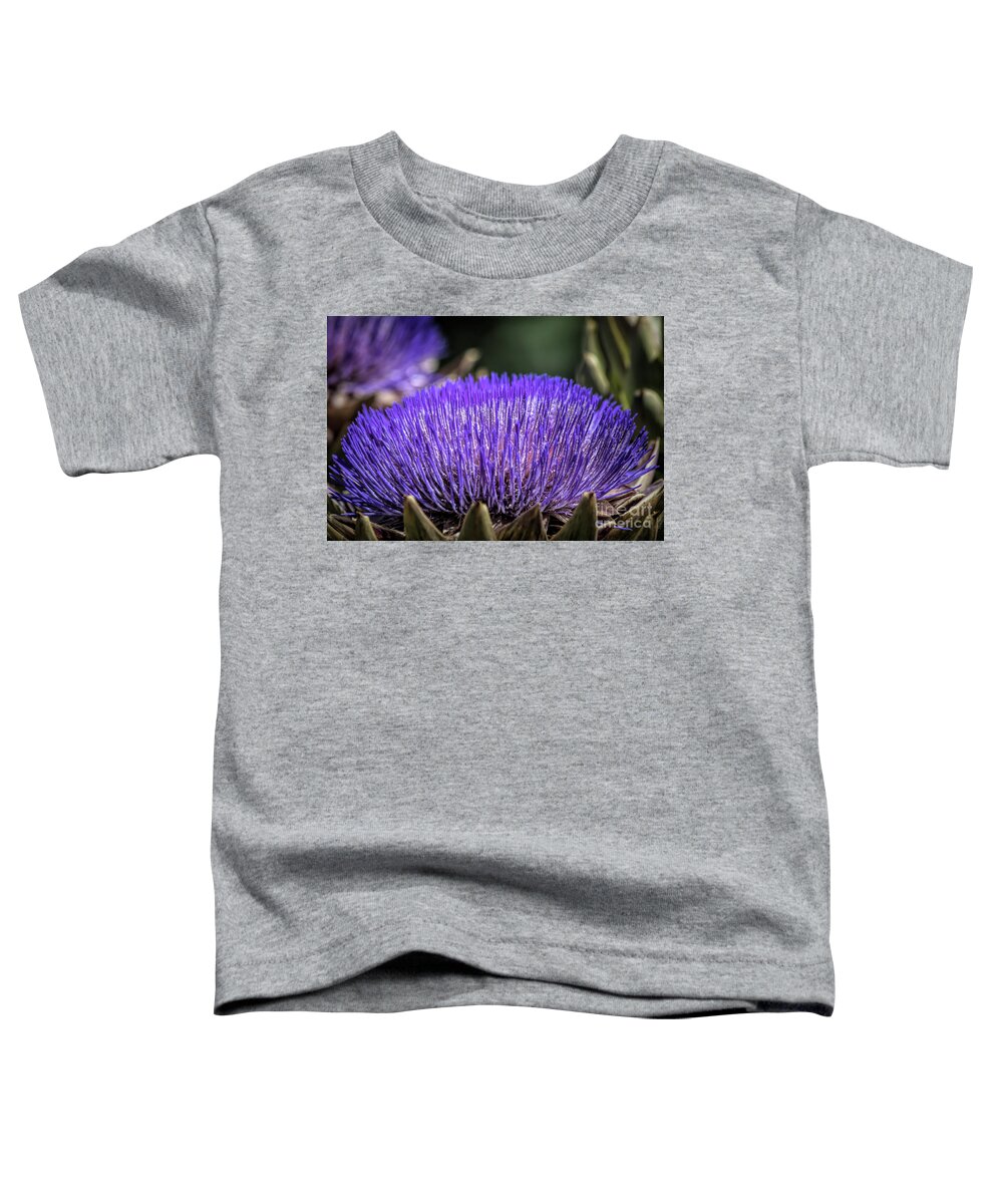  Toddler T-Shirt featuring the photograph Artichoke Blossom by Elisabeth Lucas