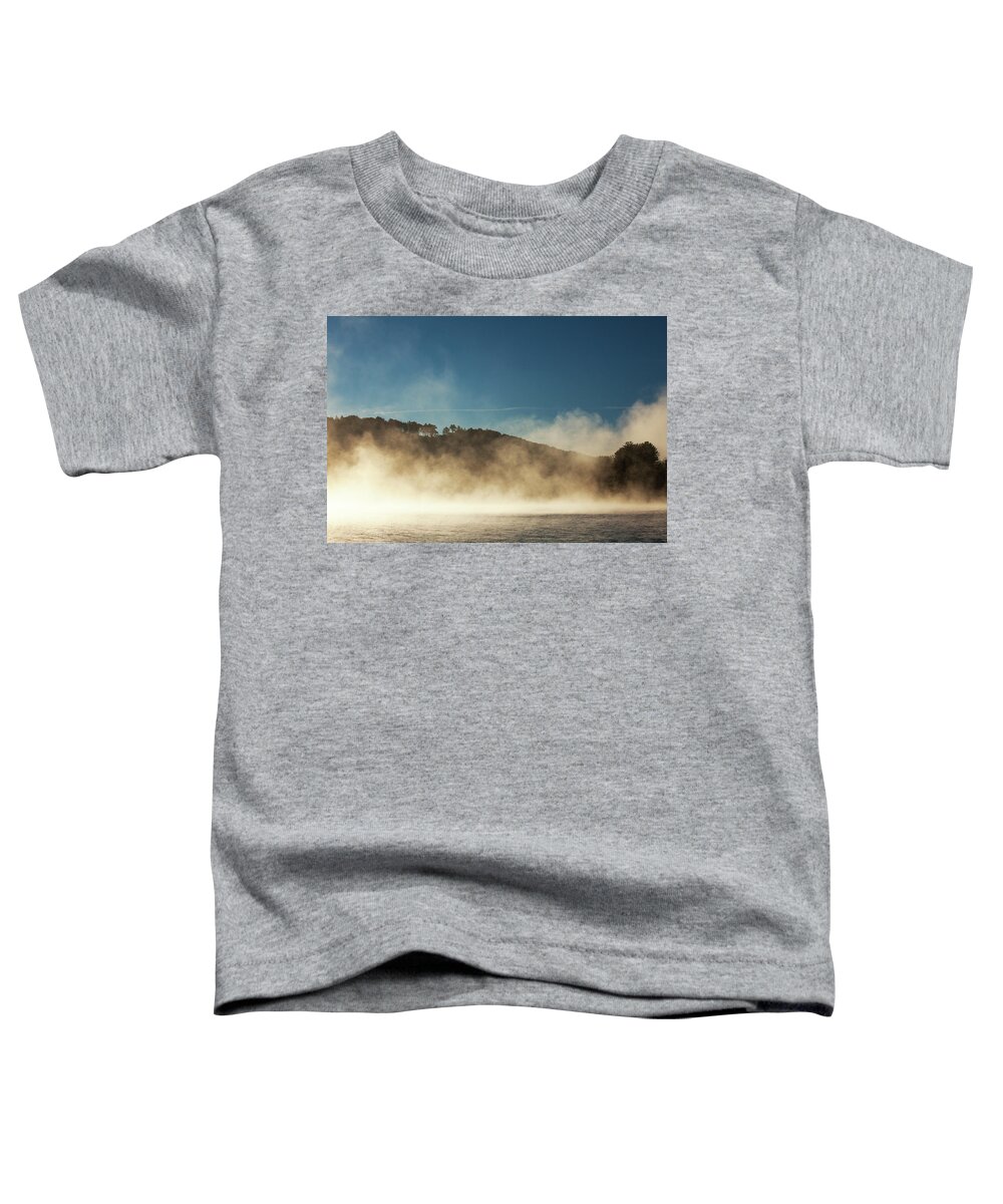 As The Fog Rolls Toddler T-Shirt featuring the photograph As The Fog Rolls by Karol Livote