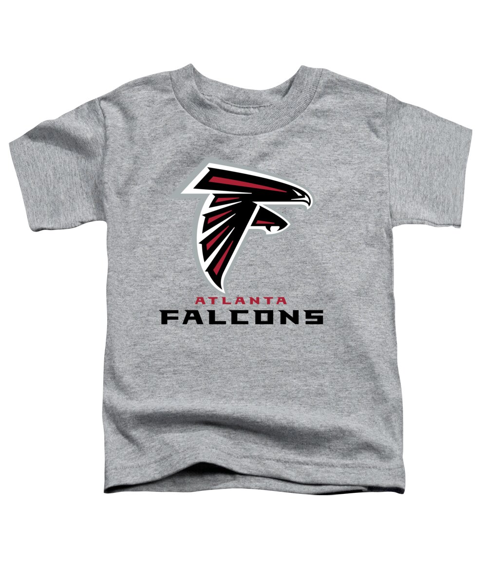 Atlanta Toddler T-Shirt featuring the mixed media Atlanta Falcons Translucent Steel by Movie Poster Prints