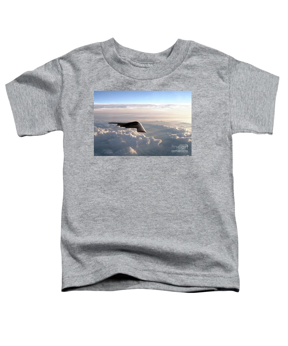B2 Toddler T-Shirt featuring the digital art B-2 Spirit by Airpower Art