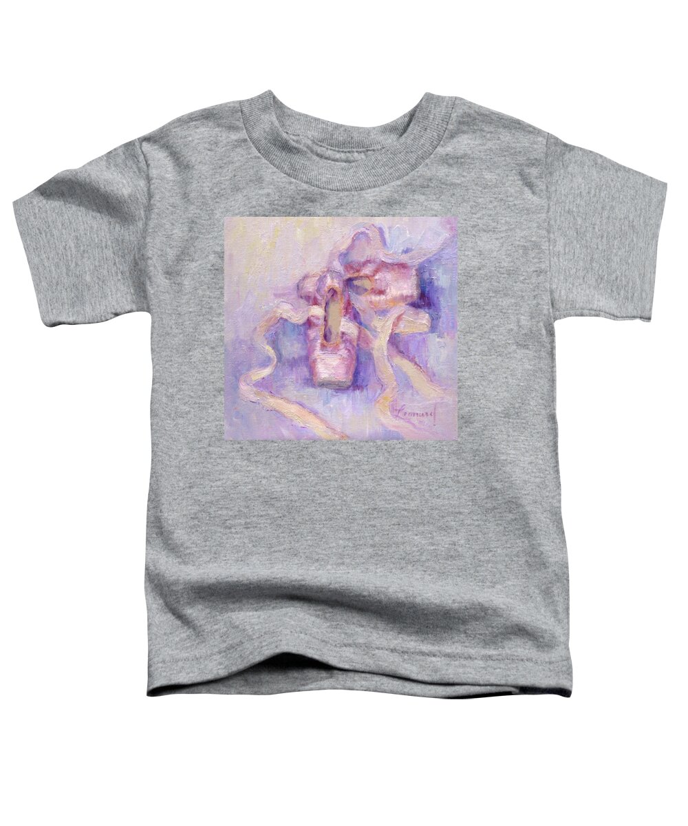 #ballet Toddler T-Shirt featuring the painting Ballet Shoes by Diane Leonard