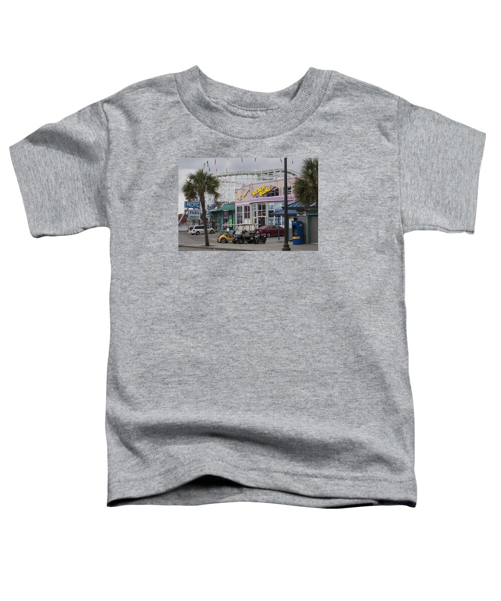 Photograph Toddler T-Shirt featuring the photograph Beach Bums - Myrtle Beach South Carolina by Suzanne Gaff