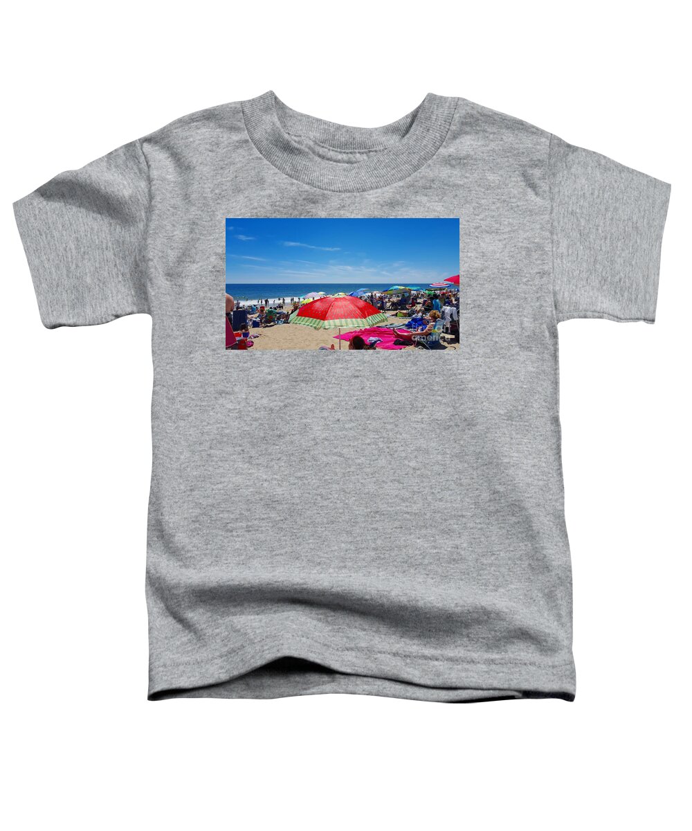 Beach Toddler T-Shirt featuring the photograph Beach Day by Dani McEvoy