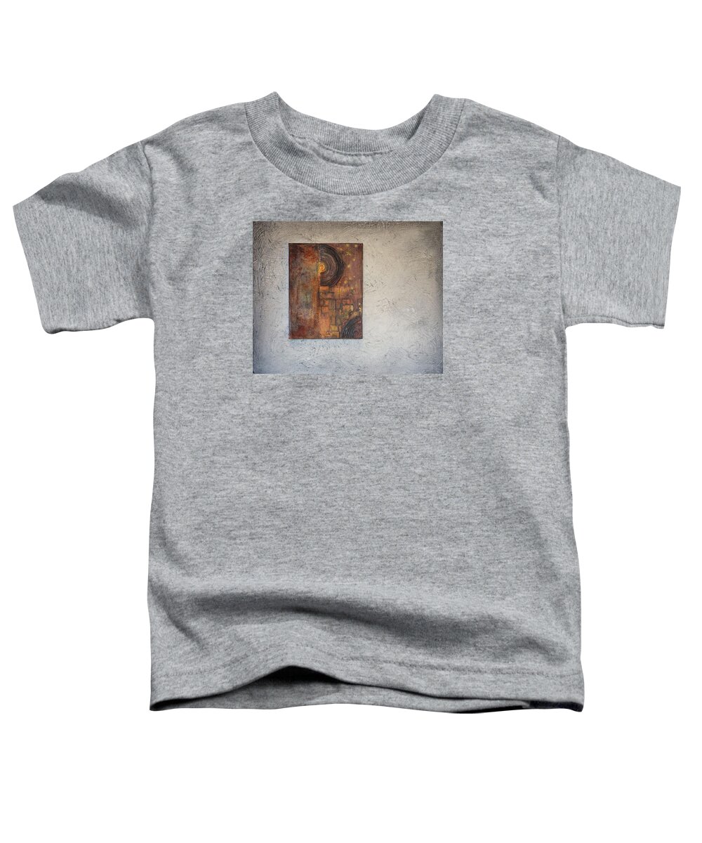 Acrylic Toddler T-Shirt featuring the painting Beautiful Corrosion Too by Theresa Marie Johnson