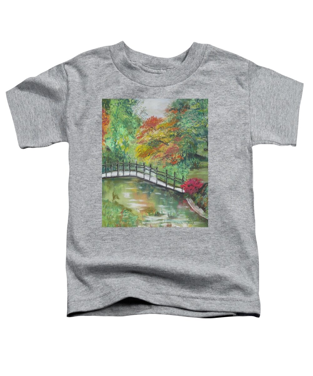 Painting Toddler T-Shirt featuring the painting Beautiful Garden by Paula Pagliughi