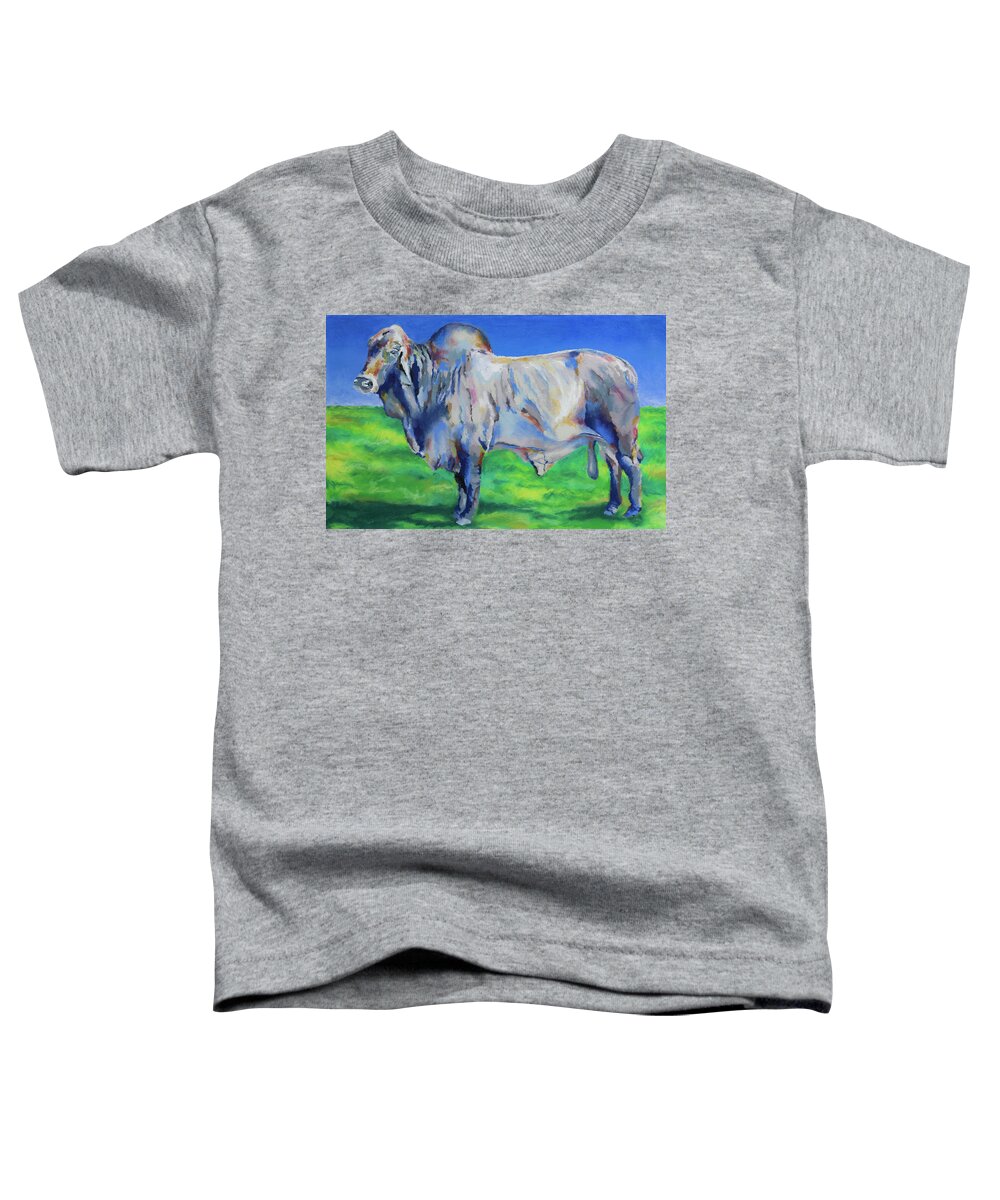 Bull Toddler T-Shirt featuring the painting Benton by Stephen Anderson