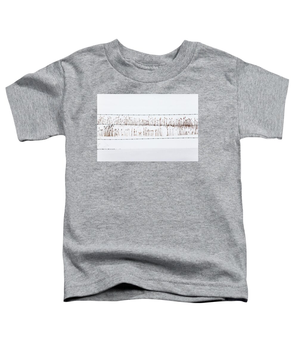 Cattails Toddler T-Shirt featuring the photograph Between the Lines - by Julie Weber