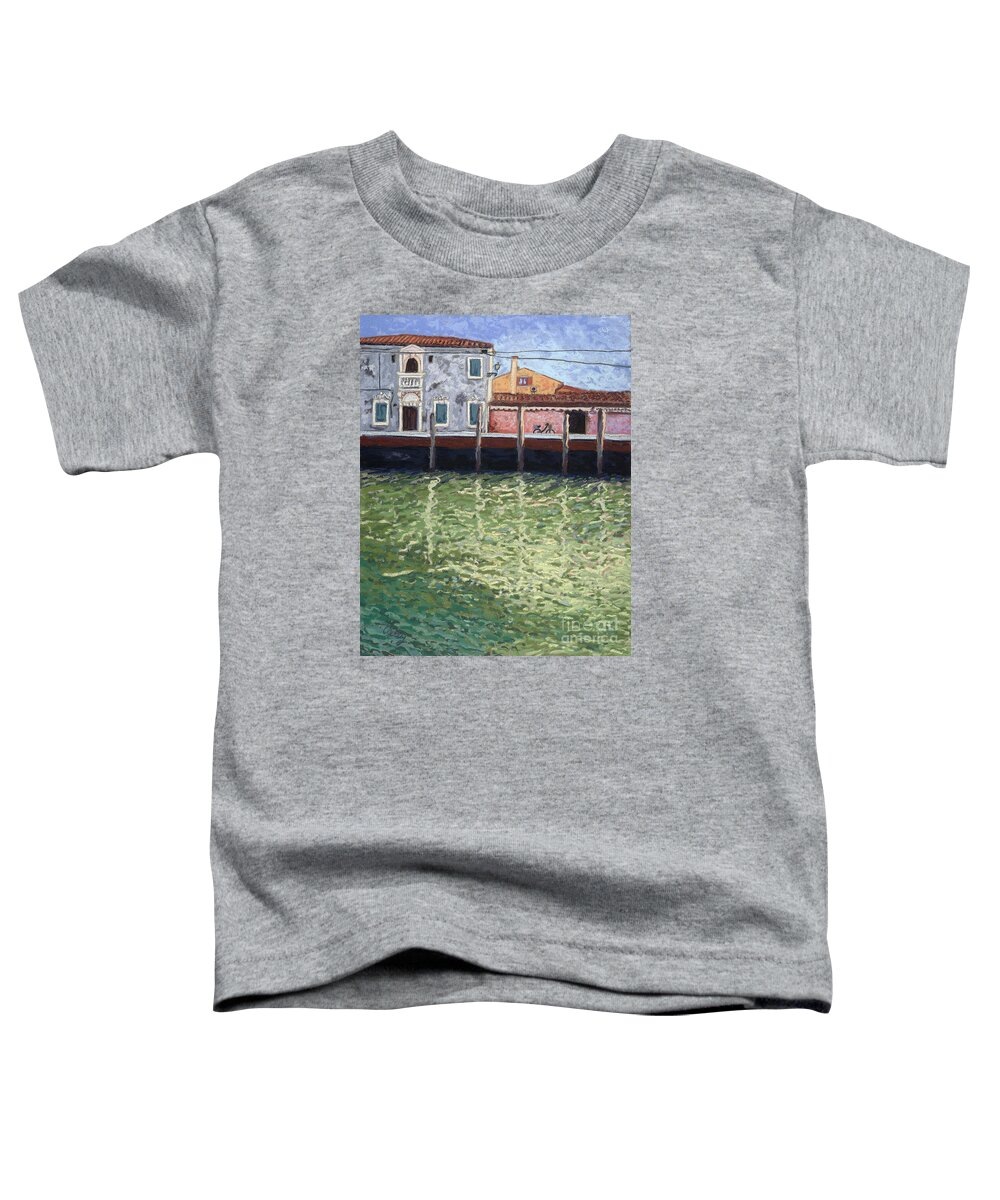 Venice Toddler T-Shirt featuring the pastel Bicycle Murano by Cathy Carey