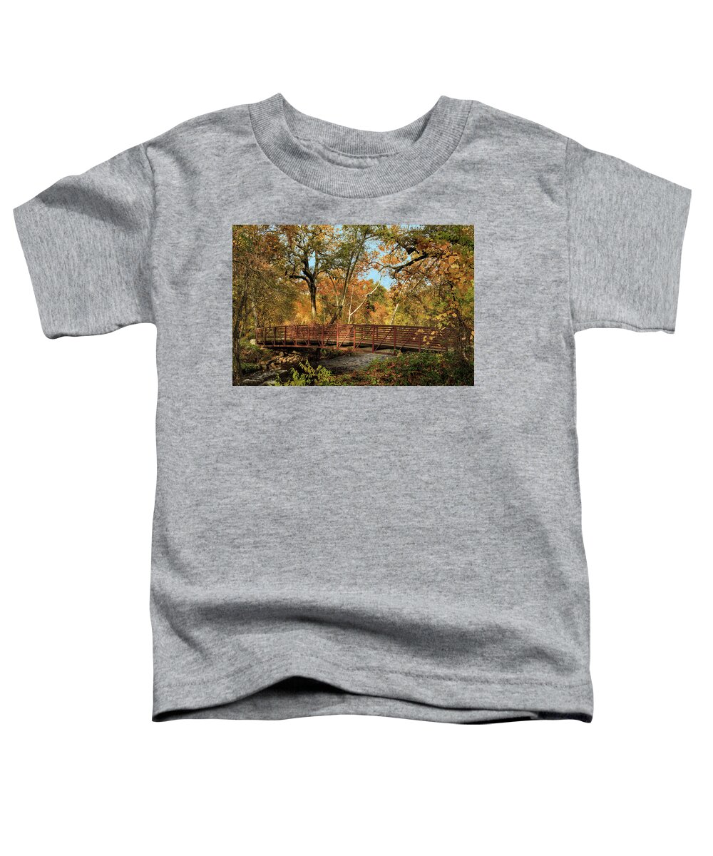 Bridge Toddler T-Shirt featuring the photograph Bidwell Park Bridge In Chico by James Eddy