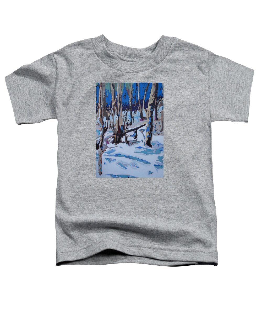 Marine Paintings Toddler T-Shirt featuring the painting Birds Hill 6042.5 by Rob Owen