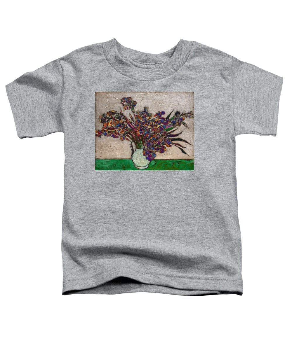 Post Modern Toddler T-Shirt featuring the digital art Blend 10 van Gogh by David Bridburg