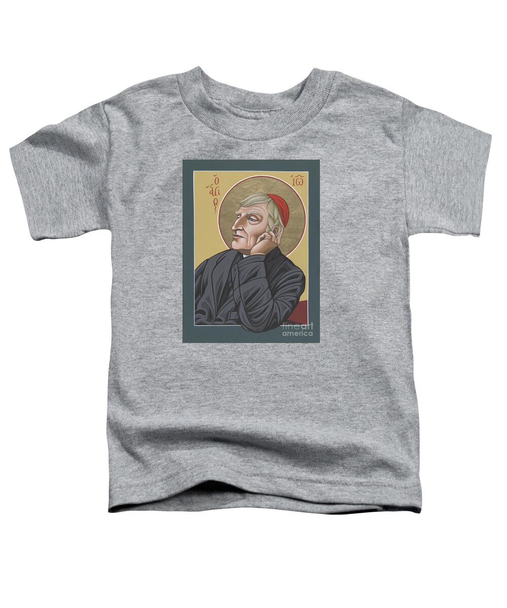 Blessed Cardinal John Henry Newman Toddler T-Shirt featuring the painting Blessed Cardinal John Henry Newman 221 by William Hart McNichols