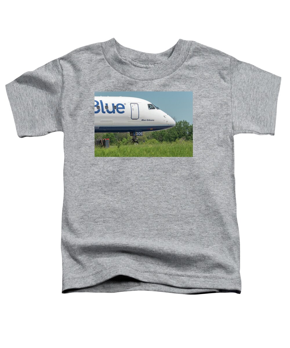 Aviation Toddler T-Shirt featuring the photograph Blue Orleans by Guy Whiteley