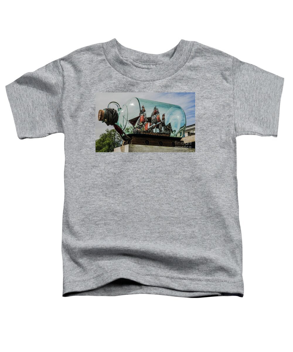 Random Images By Lexa Harpell Toddler T-Shirt featuring the photograph Boat in a Bottle by Lexa Harpell
