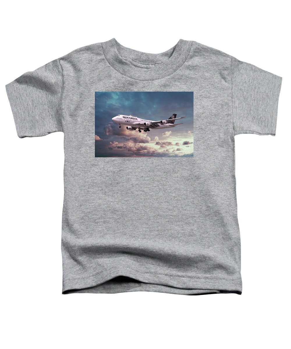 Boeing Toddler T-Shirt featuring the digital art Boeing 747 Ed Force One by Airpower Art