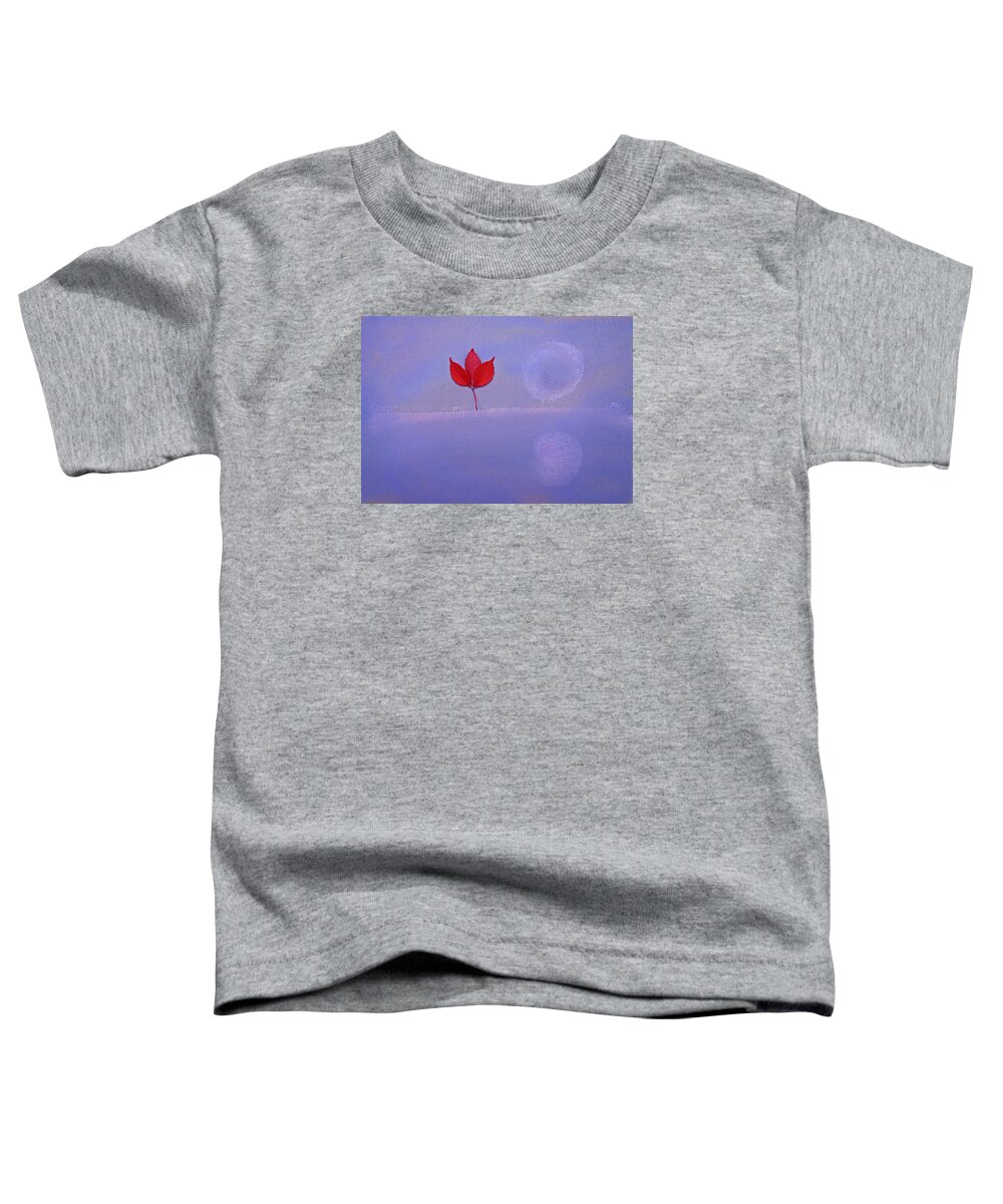 Winter Welcome Toddler T-Shirt featuring the painting Bon Hiver by Charles Stuart