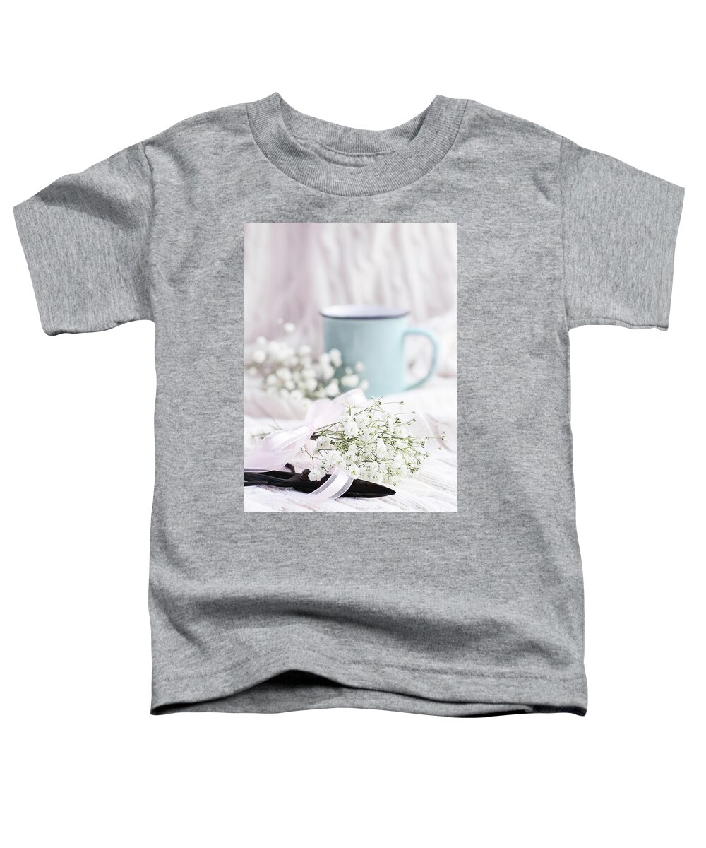 Still Life Toddler T-Shirt featuring the photograph Bouquet of Baby's Breath by Stephanie Frey