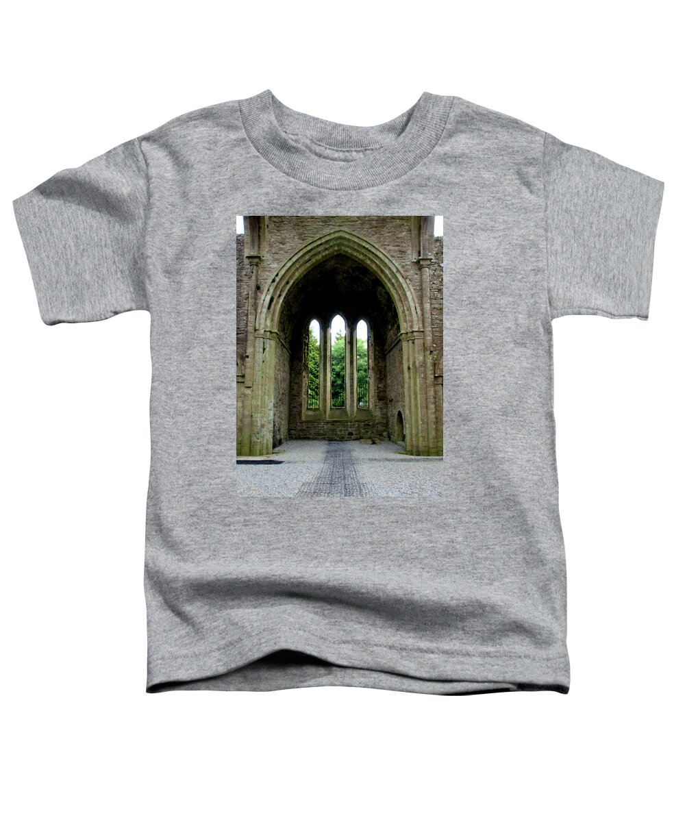 Boyle Abbey Toddler T-Shirt featuring the photograph Boyle Abbey in Ireland 2 by Michelle Joseph-Long
