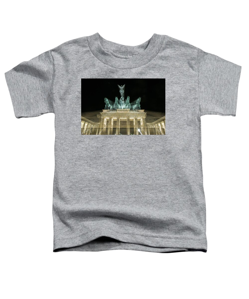Berlin Toddler T-Shirt featuring the digital art Brandenburg zoom by Nathan Wright
