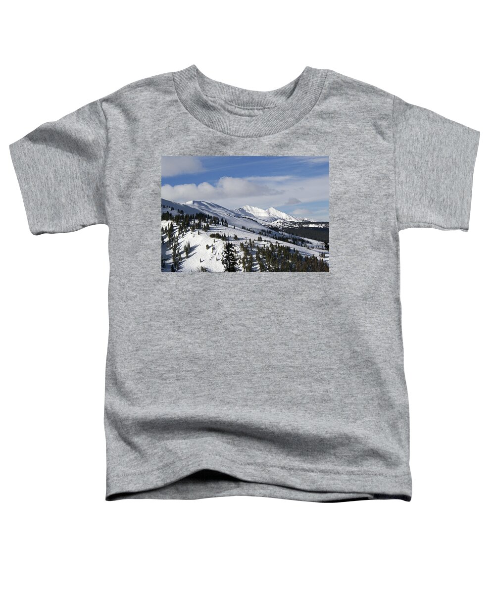 Breck Toddler T-Shirt featuring the photograph Breckenridge Resort Colorado by Brendan Reals