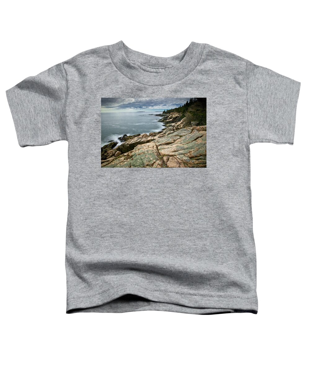 Landscape Toddler T-Shirt featuring the photograph Brewing Storm Over Otter Point by Brent L Ander