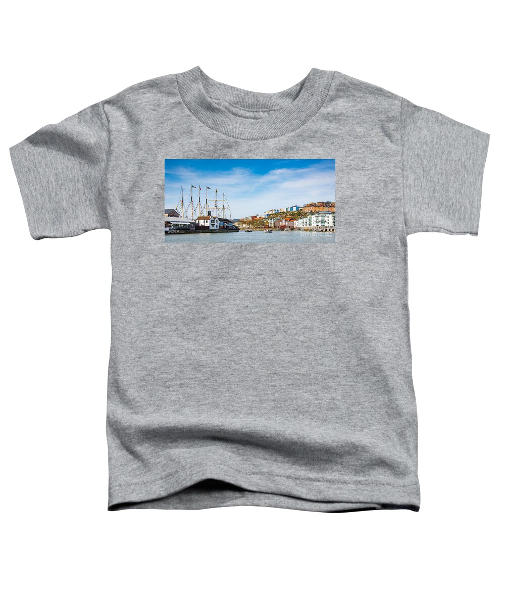 Bristol Toddler T-Shirt featuring the photograph Bristol docks and SS Great Britain by Colin Rayner