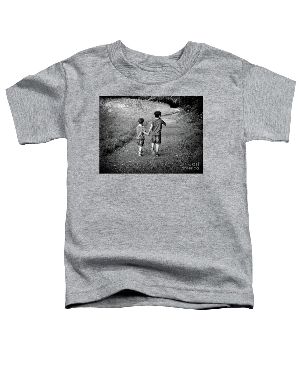 Boys Toddler T-Shirt featuring the photograph Brotherly Love by Lynn Bolt