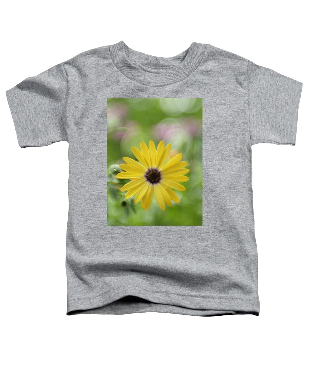 Flowers Toddler T-Shirt featuring the photograph Bubbly Lemon Symphony by Dorothy Lee