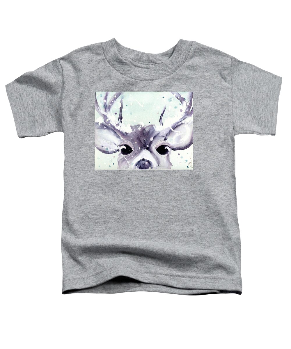Buck Toddler T-Shirt featuring the painting Buck by Dawn Derman