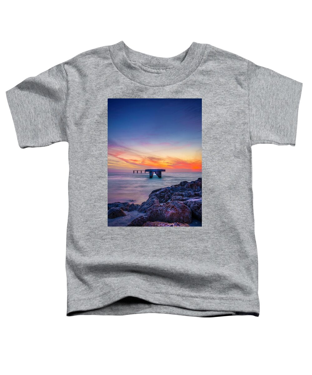 Sea Toddler T-Shirt featuring the photograph Built On The Horizon by Marvin Spates