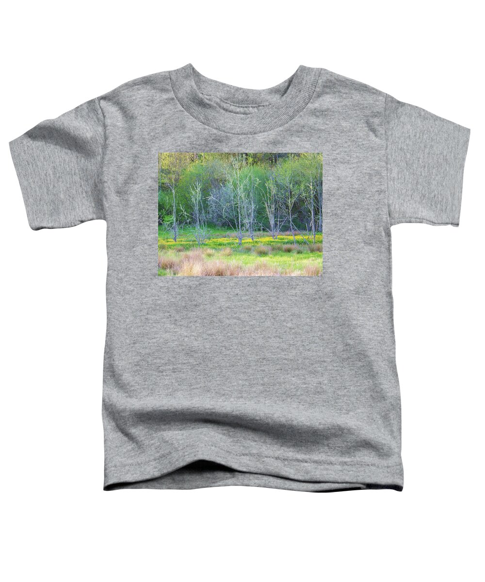 Meadow Toddler T-Shirt featuring the photograph Buttercup Circle by Julie Rauscher