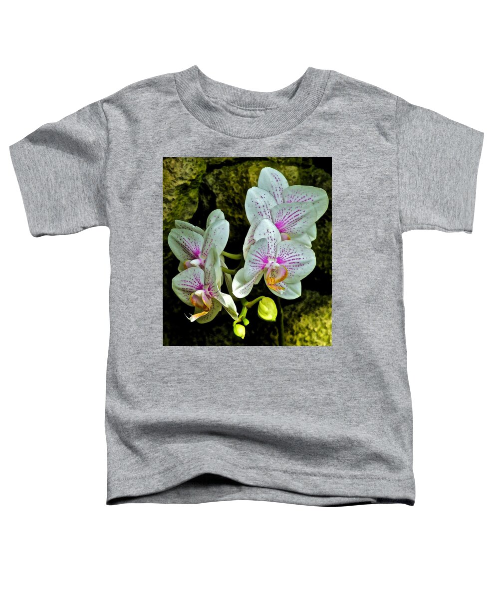 Orchids Toddler T-Shirt featuring the photograph Butterfly Orchids by Janis Senungetuk