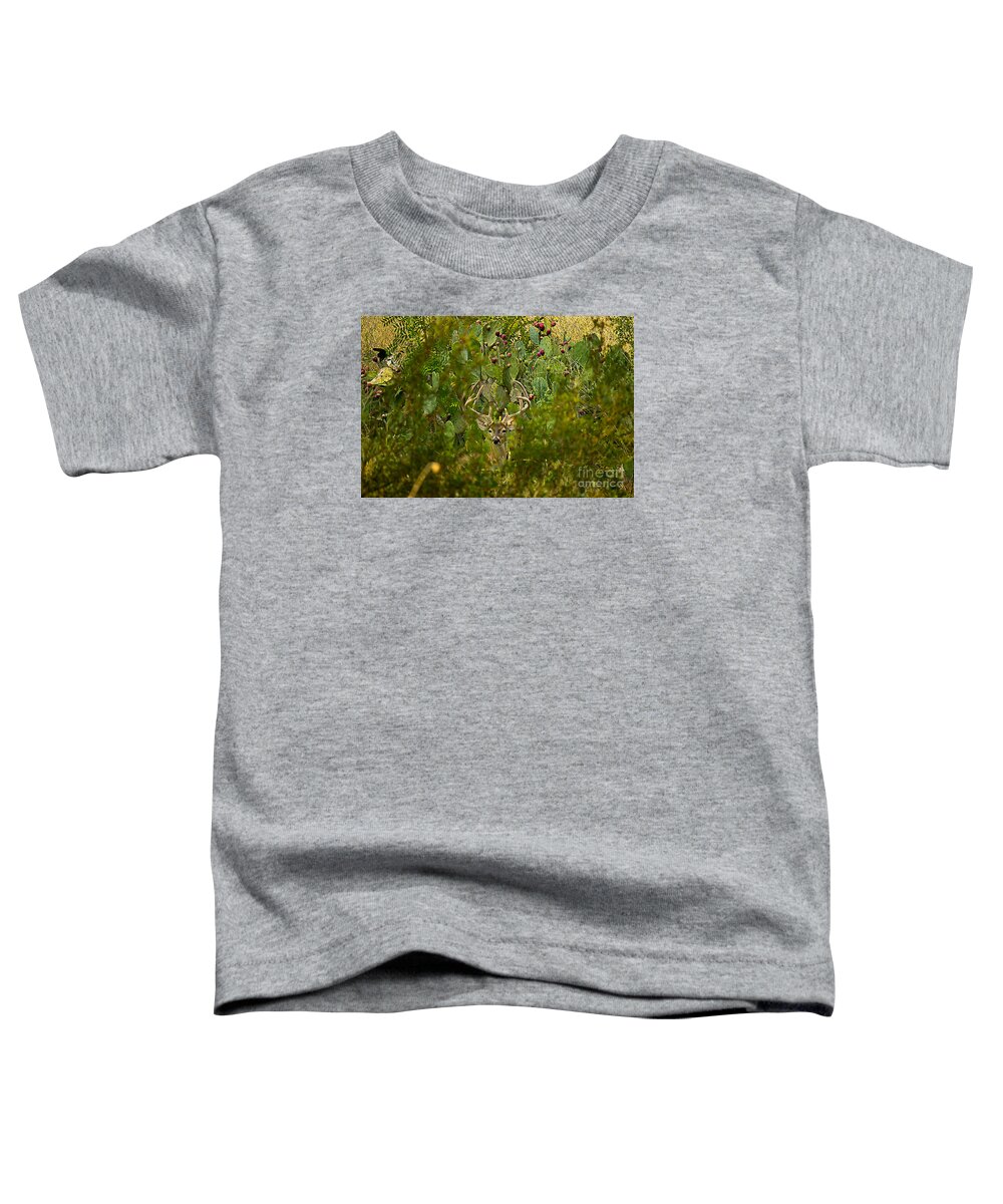 Michael Tidwell Photography Toddler T-Shirt featuring the photograph Cactus Buck by Michael Tidwell