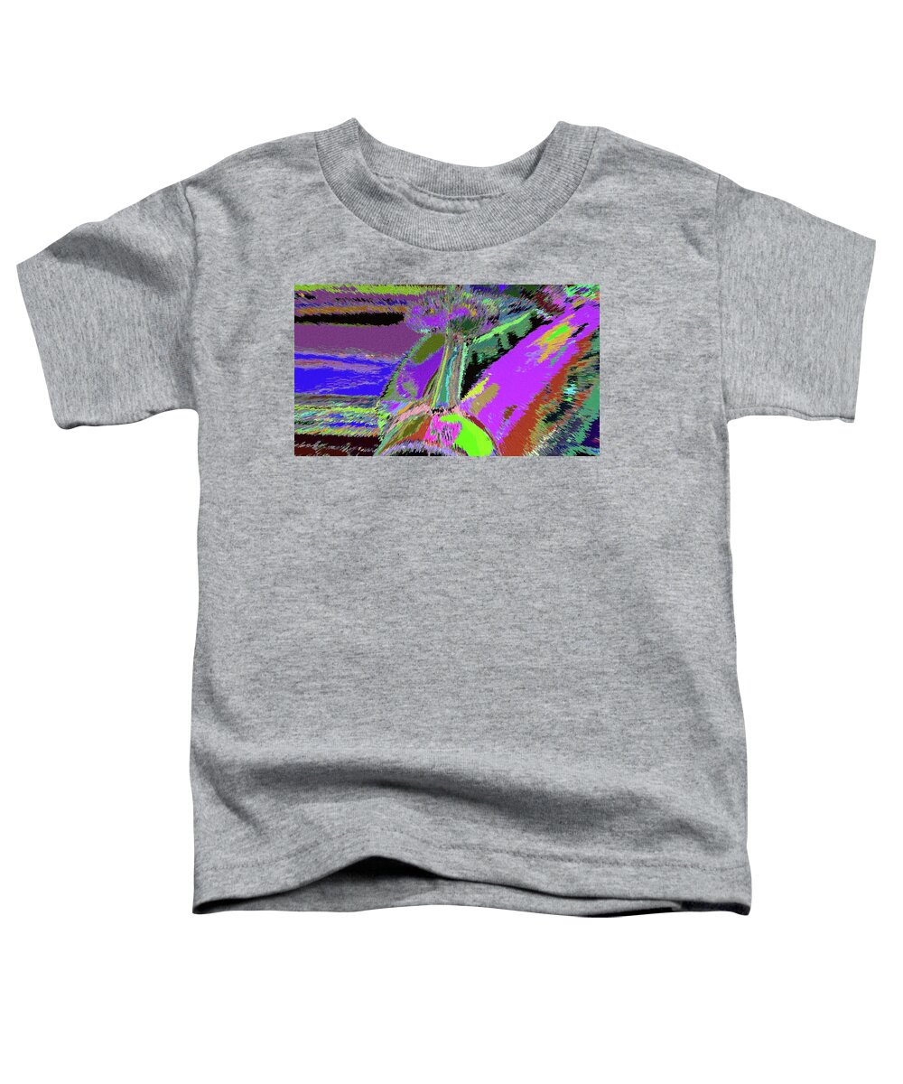 Cadillac Abstraction In Colorfication Toddler T-Shirt featuring the photograph Cadillac Abstraction In Colorfication by Kenneth James