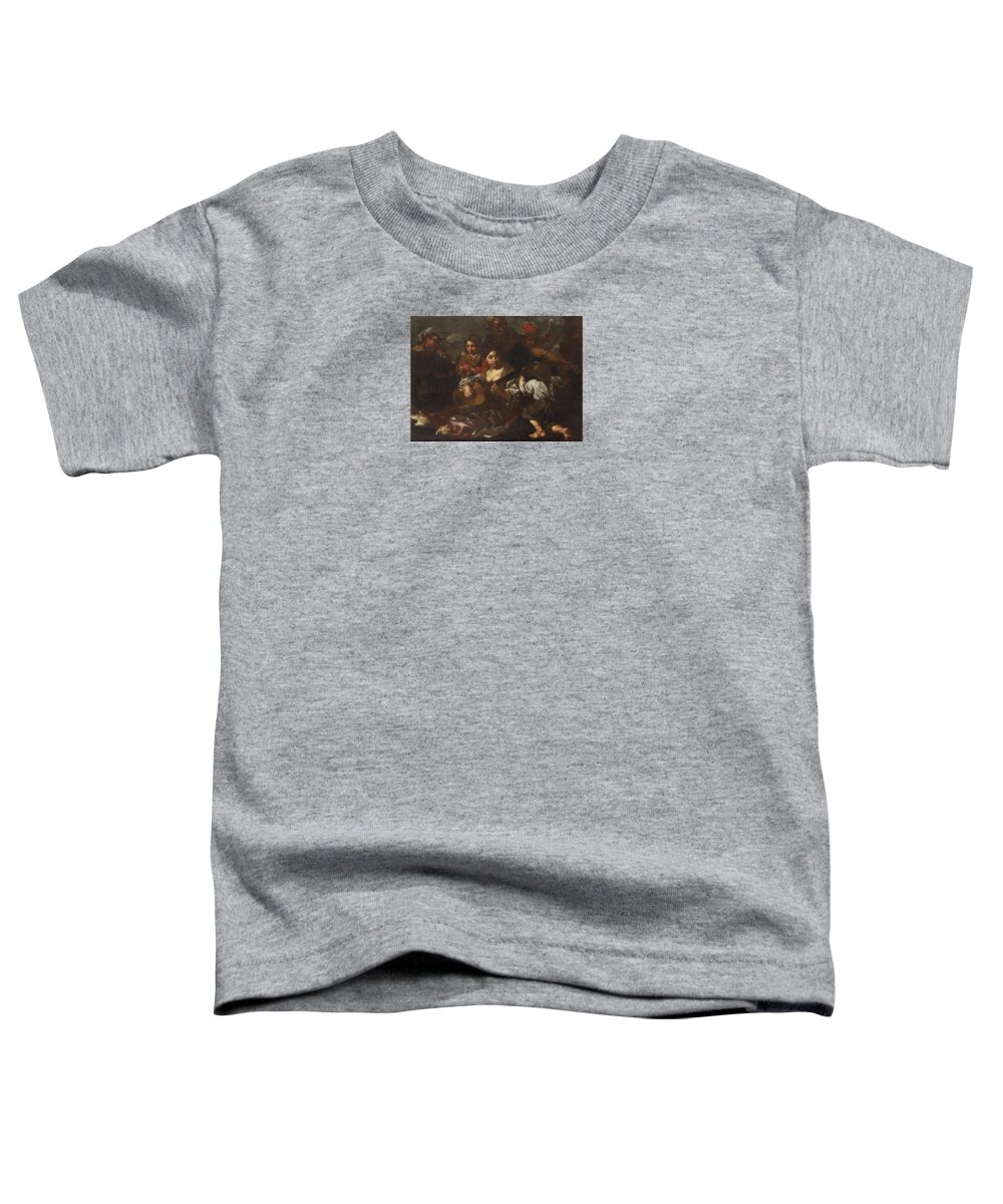 Bernhard Keil Toddler T-Shirt featuring the painting Called Monsu Bernardo by MotionAge Designs