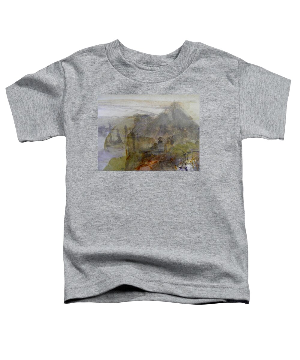 Abstract Landscape Toddler T-Shirt featuring the painting Canoe Country by Nancy Kane Chapman