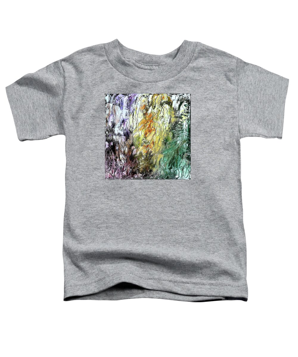 Canyon Toddler T-Shirt featuring the painting Canyon by Bellesouth Studio