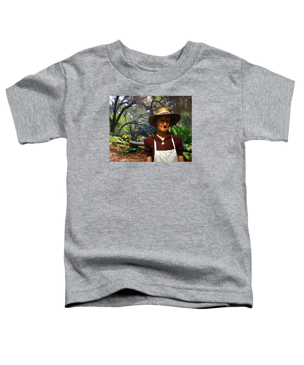 Composite Toddler T-Shirt featuring the photograph Canyon Woman by Timothy Bulone