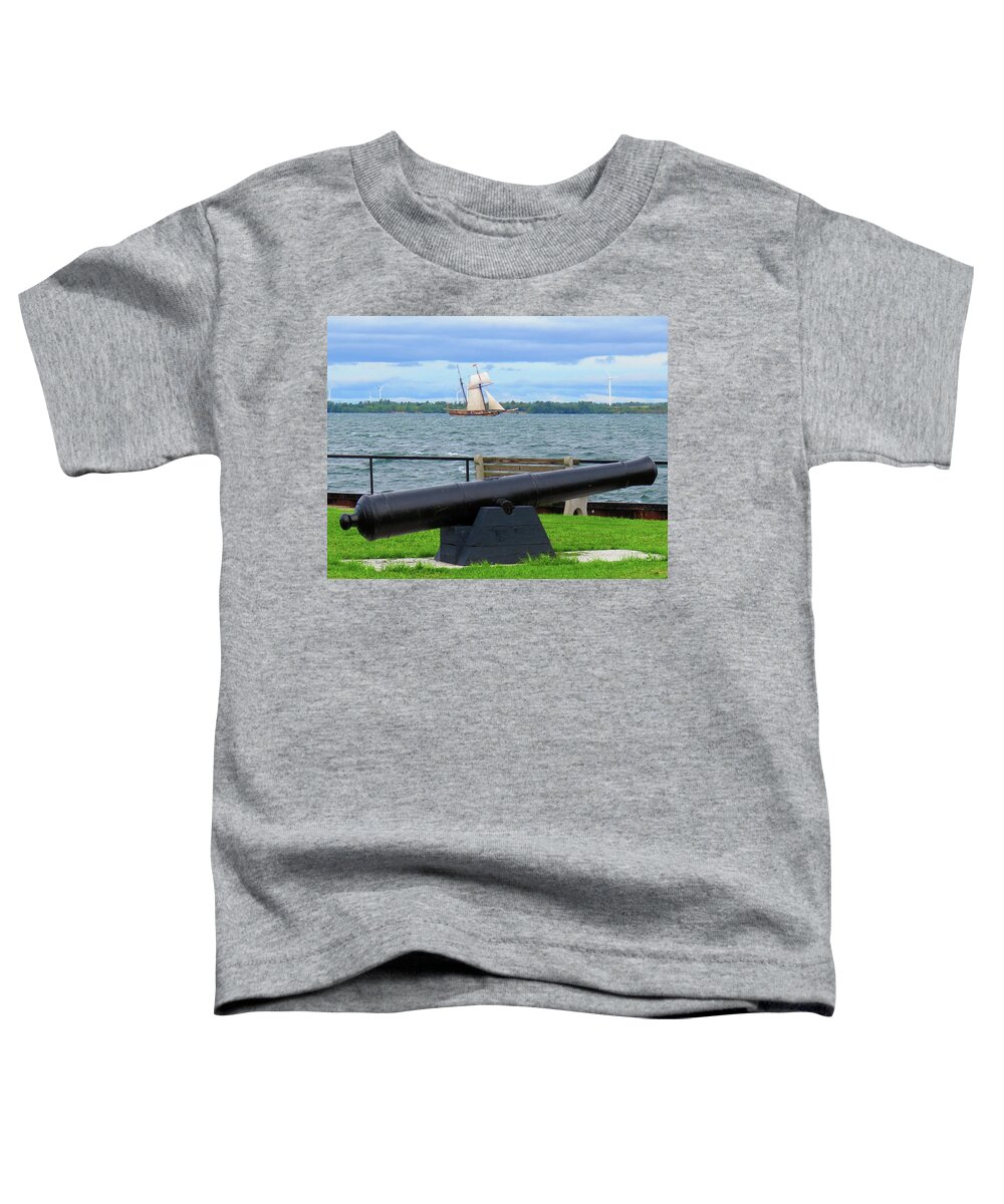 Cape Vincent Toddler T-Shirt featuring the photograph Cape Vincent gun by Dennis McCarthy